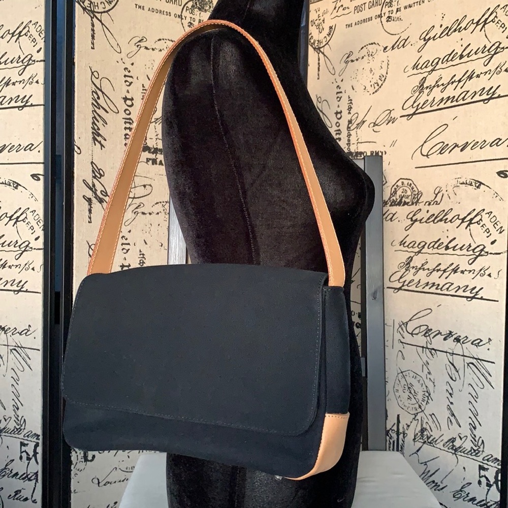 Brooks Brothers 346 Black Canvas Bag